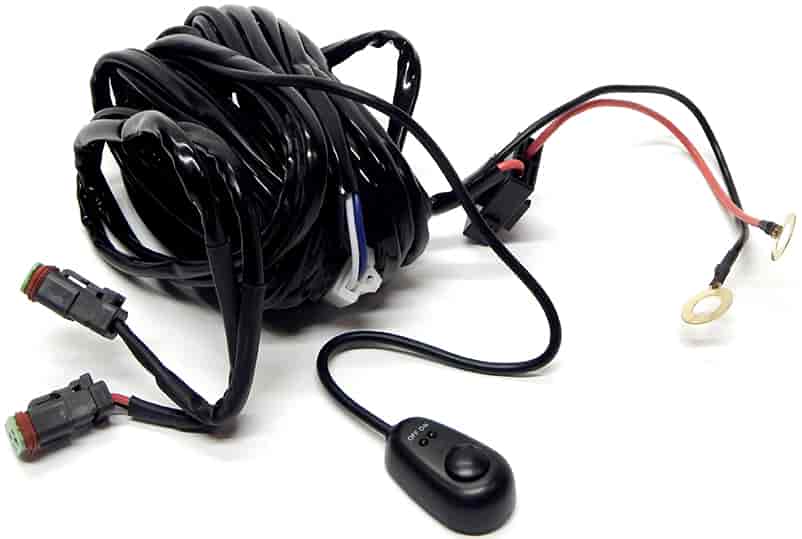 LED Light Bar Wiring Harness with Switch and Dual DT Sealed Connectors
