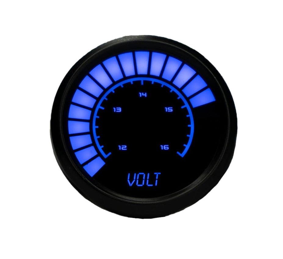 LED Analog Bar graph Voltmeter Gauge [Blue]