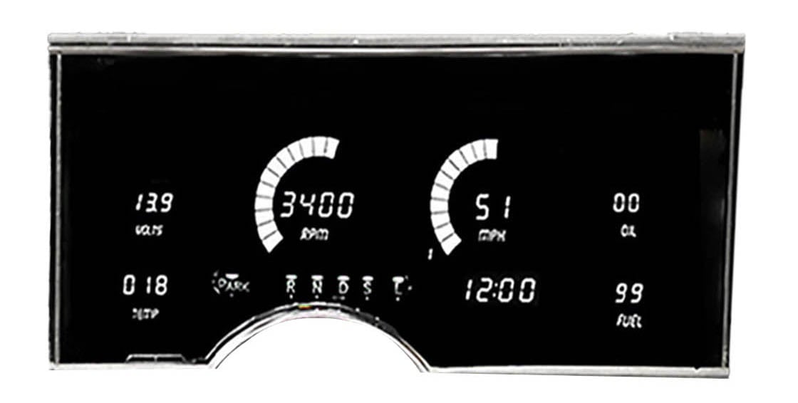 LED Digital Dash Kit for 1974-1976 Oldsmobile Delta 88 [White]