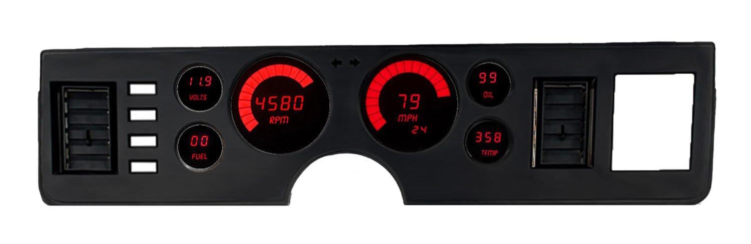 LED Direct Replacement Digital Bargraph Dash Kit for 1997-2001 Jeep Cherokee XJ [Red]