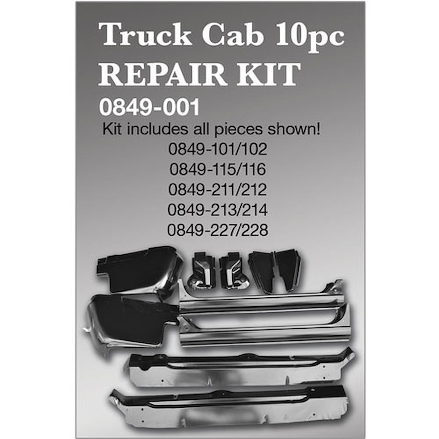Truck Cab Repair Kit 1967-72 Chevrolet/GMC Pickup
