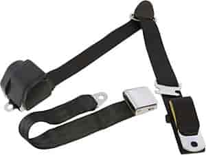 3-Point Lap/Shoulder Belt with Aviation Buckle Black