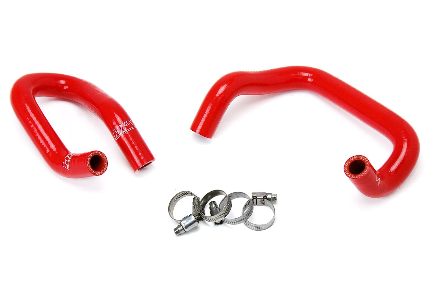57-1586-RED Heater Hose Kit, High-Temp 3-Ply Reinforced Silicone, Replace OEM Rubber Heater Coolant Hoses
