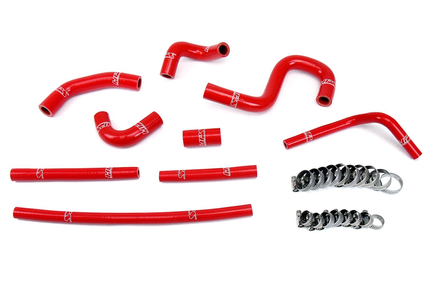 57-1798-RED Heater Hose Kit, High-Temp 3-Ply Reinforced Silicone, Replace OEM Rubber Heater Coolant Hoses