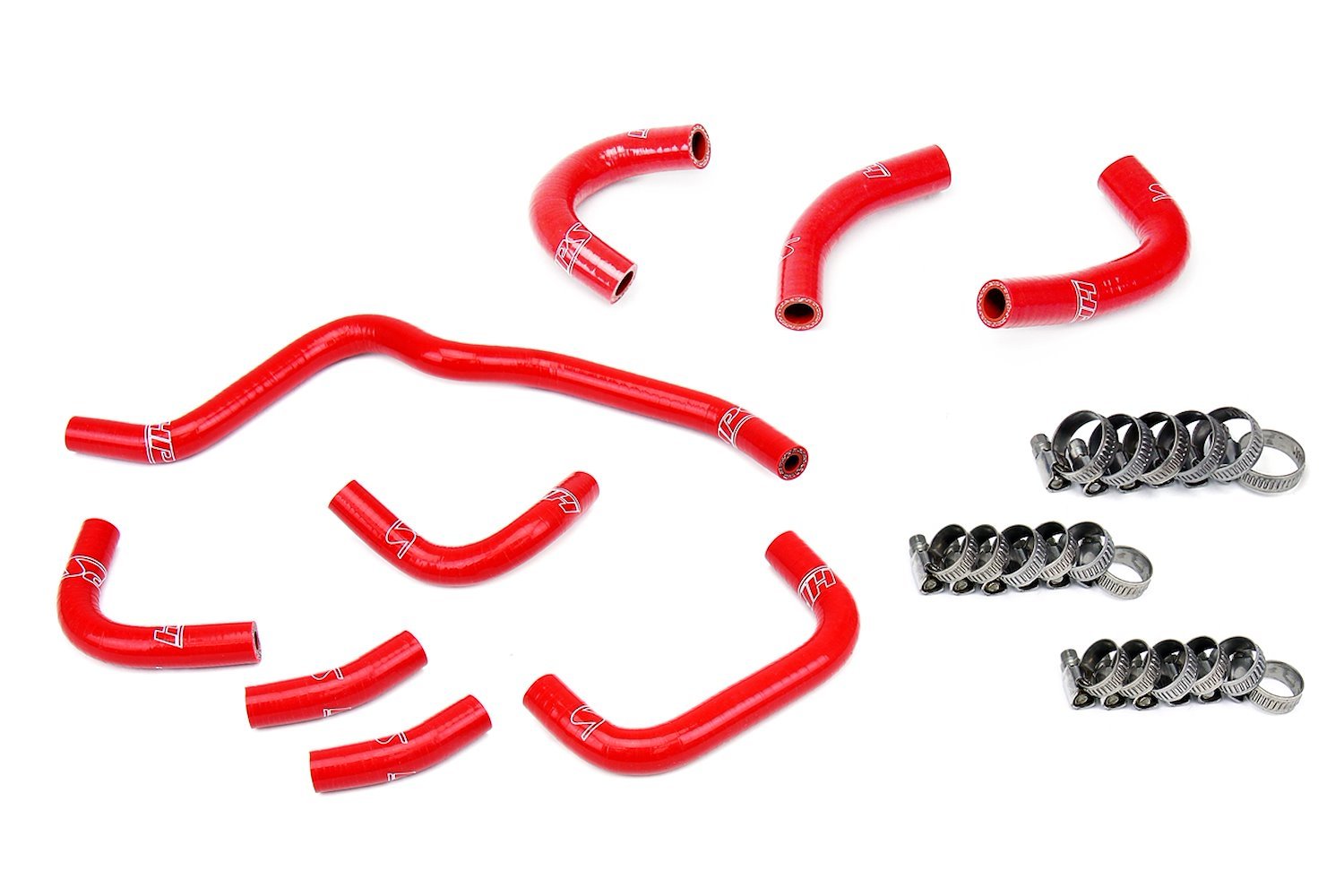 57-2079-RED Coolant Hose Kit, 3-Ply Reinforced Silicone, Upgraded Oil Cooler & Throttle Body Coolant Hoses