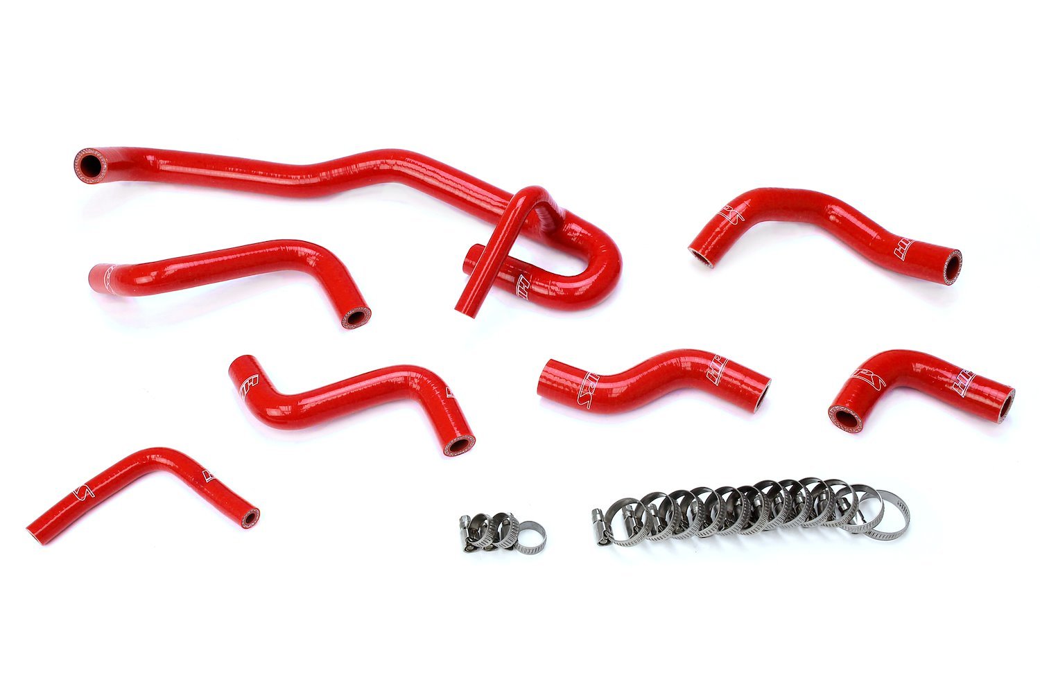 57-2190-RED Heater Hose Kit, 3-Ply Reinforced Silicone, Replaces Rubber Heater Coolant Hoses