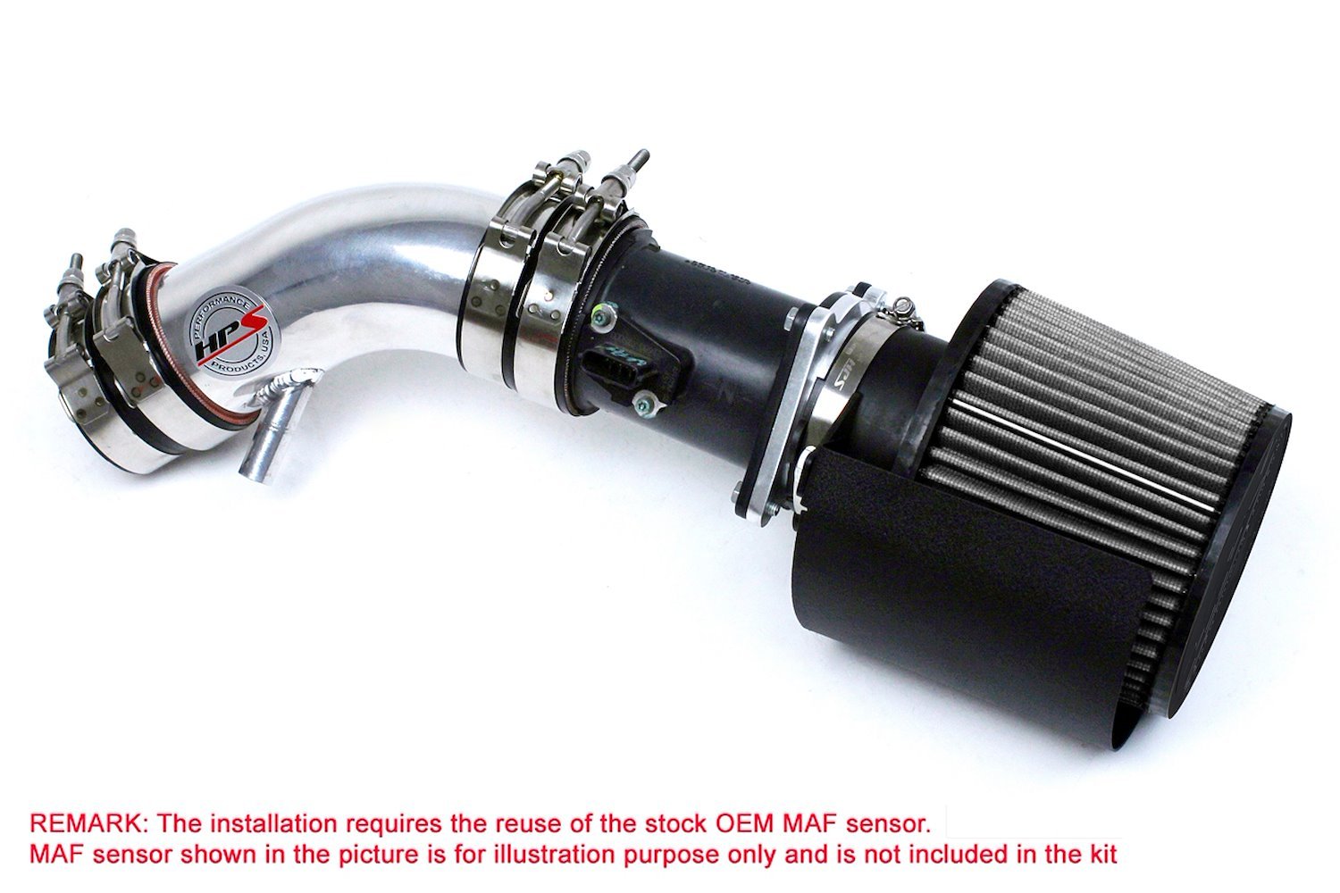 827-570P Air Intake Kit, Increase HP & TQ, Heat Shield, High-Flow Performance Air Filter