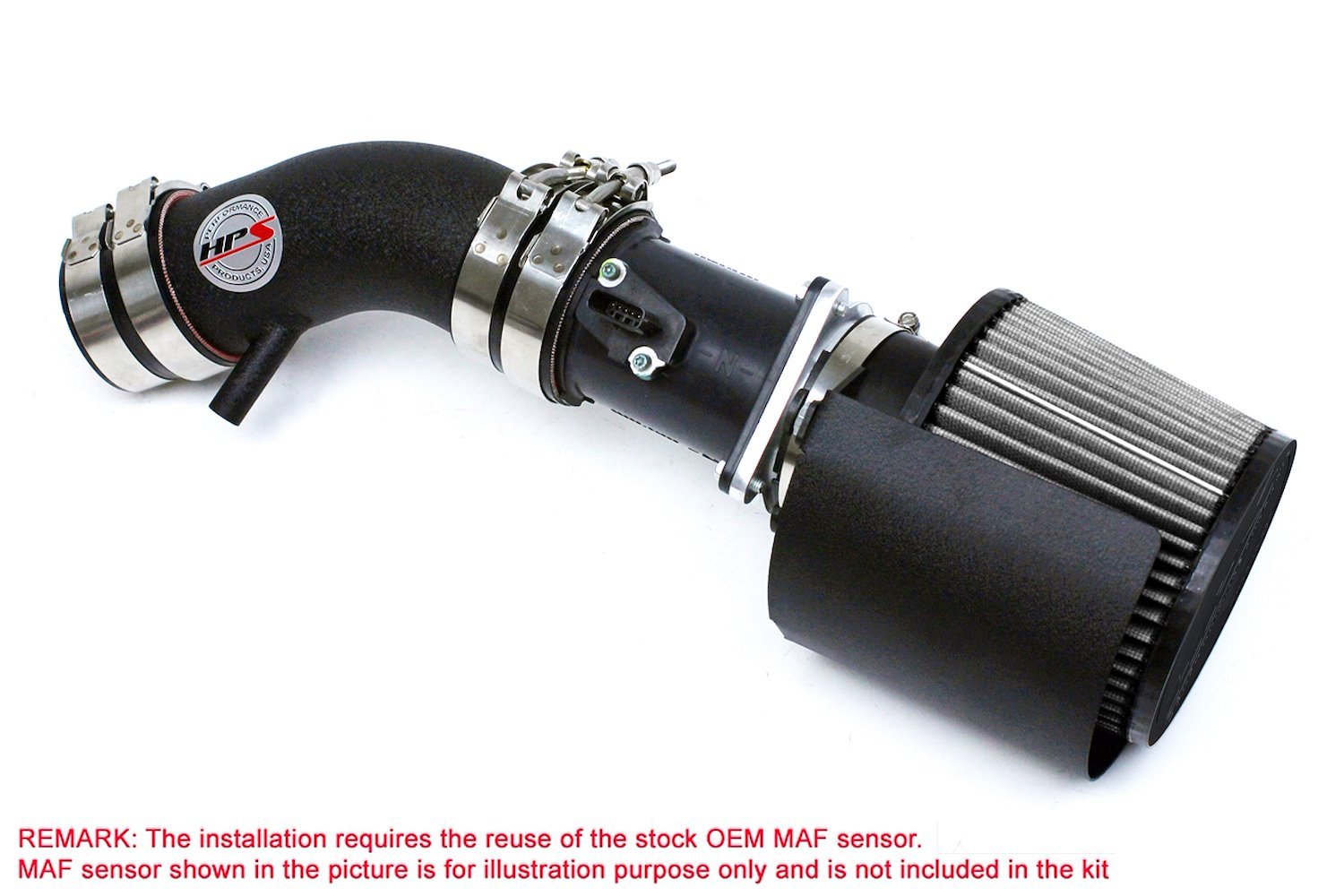 827-570WB Air Intake Kit, Increase HP & TQ, Heat Shield, High-Flow Performance Air Filter