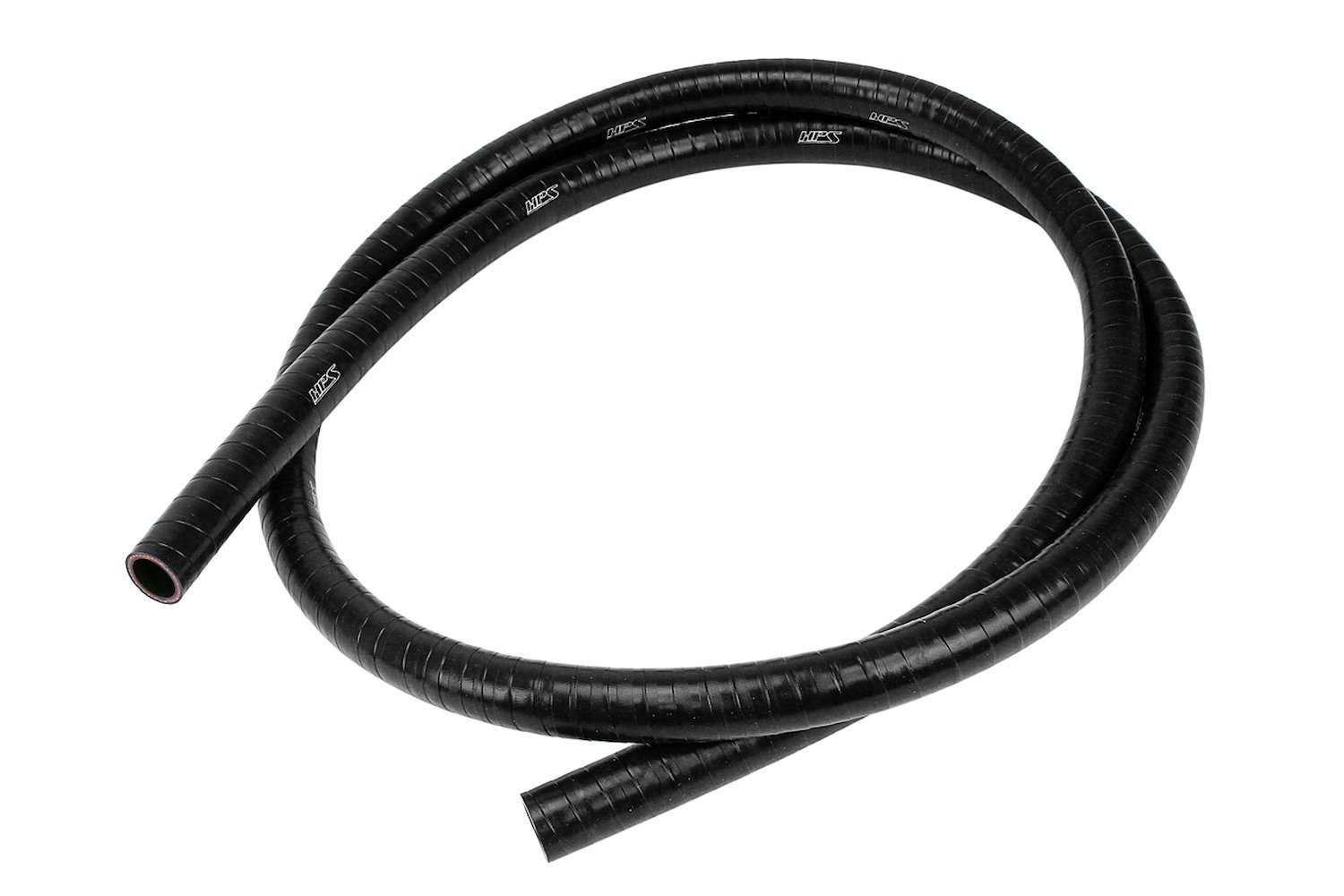 FKM-062-BLK FKM Silicone Hose, Silicone FKM Lined Oil Resistant Hose, High-Temp 1-Ply Reinforced, 5/8 in. ID, Black
