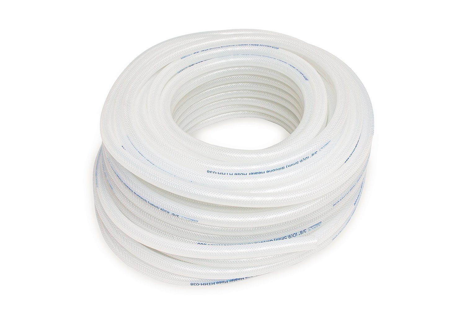 HTHH-100-CLEARx50 Silicone Heater Hose Tubing, High-Temp 1-Ply Reinforced, 1 in. ID, 50 ft. Roll, Clear