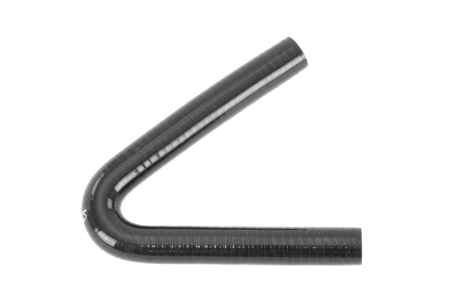 HTSEC135-025-BLK 135-Deg. Silicone Coupler, High-Temp 4-Ply Reinforced, 1/4 in. ID, 5 in. Legs, Black