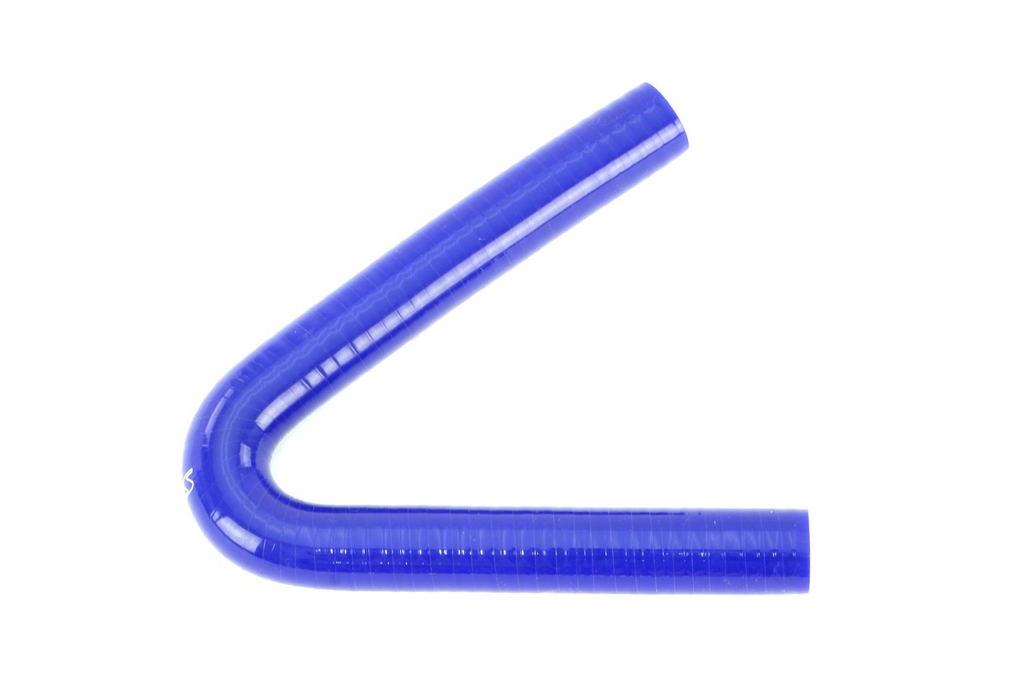 HTSEC135-025-BLUE 135-Deg. Silicone Coupler, High-Temp 4-Ply Reinforced, 1/4 in. ID, 5 in. Legs, Blue