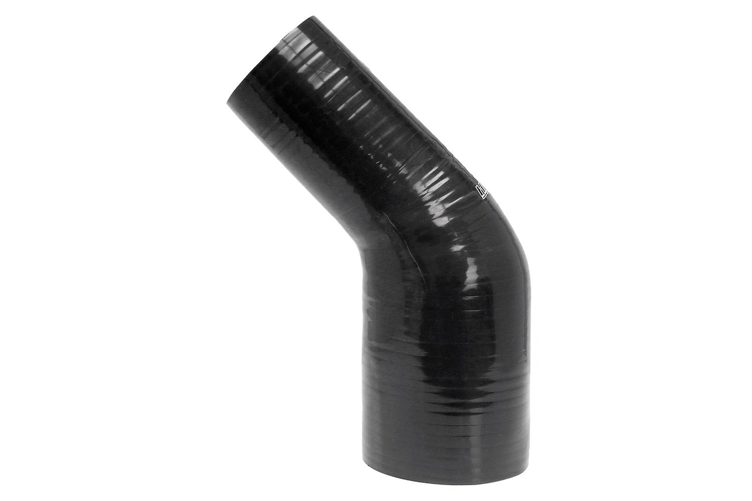 HTSER45-375-400-BLK Silicone 45-Degree Elbow Hose, High-Temp 4-Ply Reinforced, 3-3/4 in. - 4 in. ID, Black