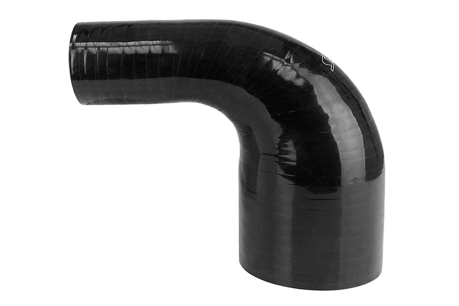 HTSER90-250-400-BLK Silicone 90-Degree Elbow Hose, High-Temp 4-Ply Reinforced, 2-1/2 in. - 4 in. ID, Black
