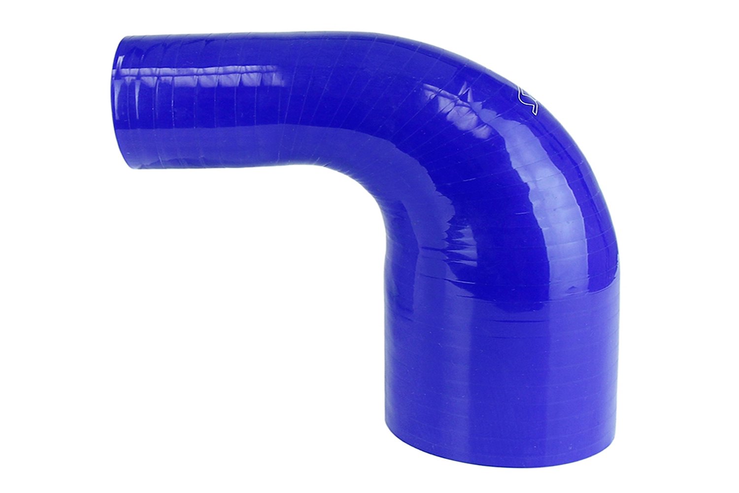 HTSER90-250-400-BLUE Silicone 90-Degree Elbow Hose, High-Temp 4-Ply Reinforced, 2-1/2 in. - 4 in. ID, Blue