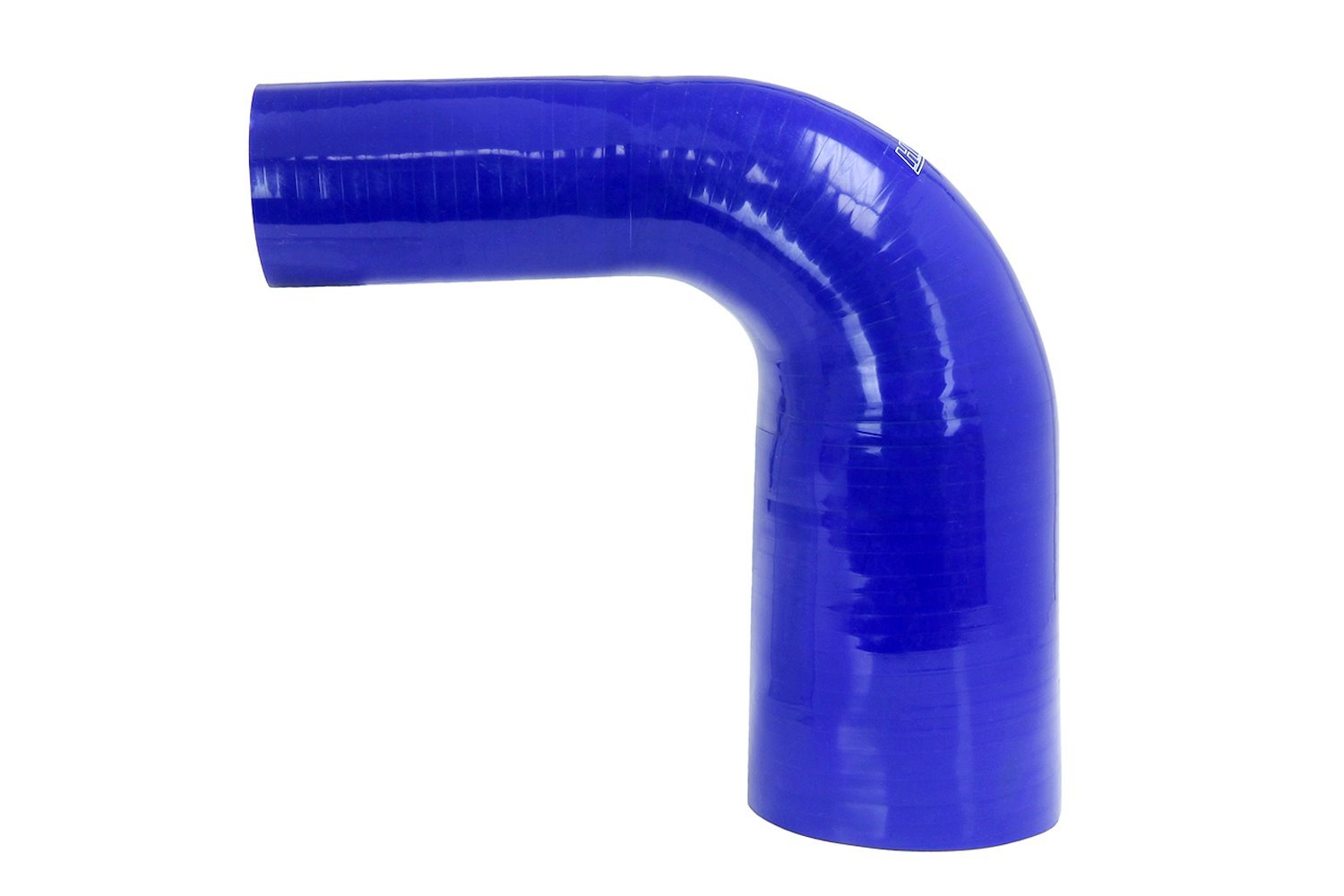 HTSER90-300-400-BLUE Silicone 90-Degree Elbow Hose, High-Temp 4-Ply Reinforced, 3 in. - 4 in. ID, Blue