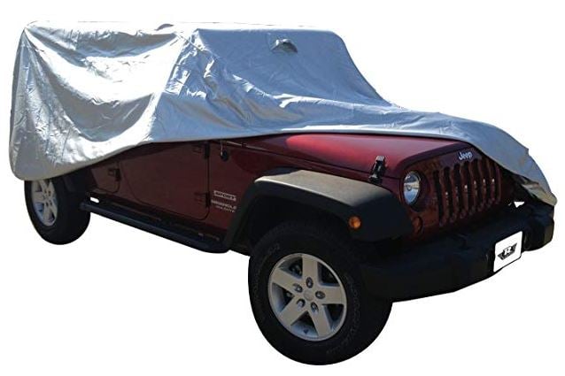 4 Layer Custom Car Cover for 2007-2018 Jeep Wrangler JK Unlimited