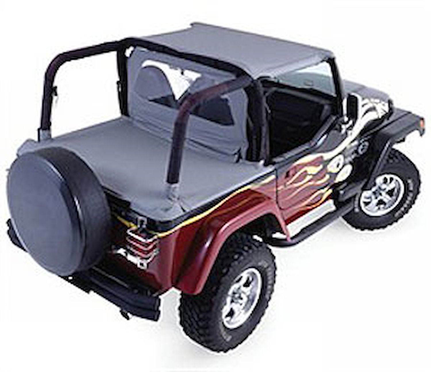CAB TOP 97-02 JEEP WRANGLER DENIM BLACK FOR SOFT TOP VEHICLES ONLY
