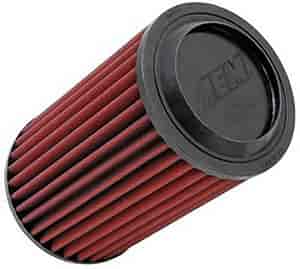Dryflow Air Filter Round Straight Universal OD-6.063 in. ID-3.75 in. Flange L-1 in. H-9.5 in. Centered Rubber w/Inner Wire