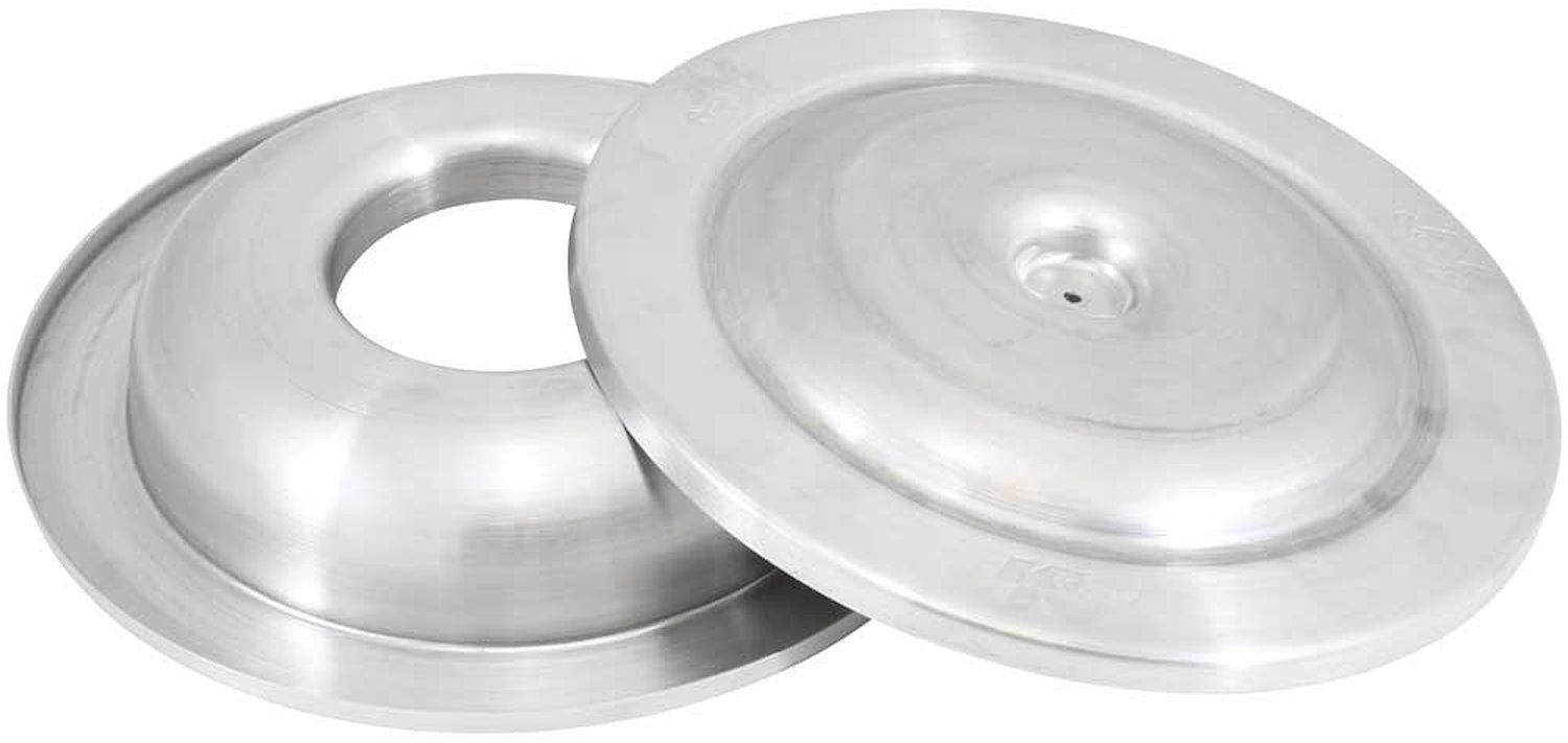 Air Cleaner Top & Base Plates 14" Outside Diameter 1.5" Height Spun Aluminum
