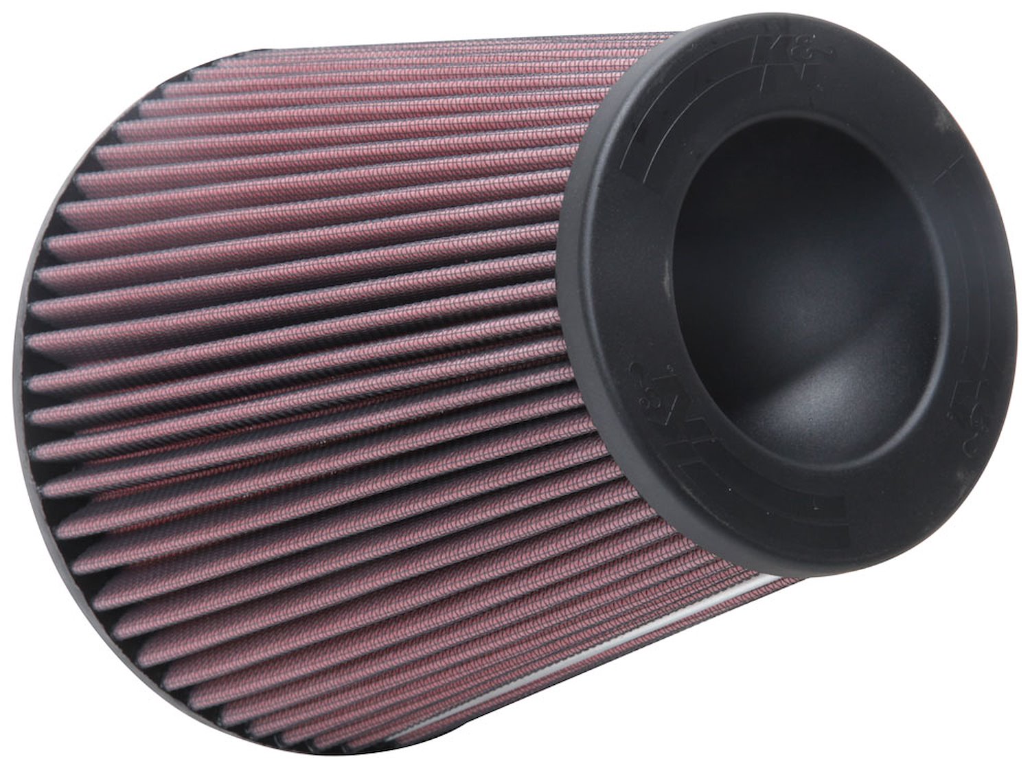 Round Tapered Universal Clamp-On Air Filter - Flange Dia.- F: 6 in, 152 mm