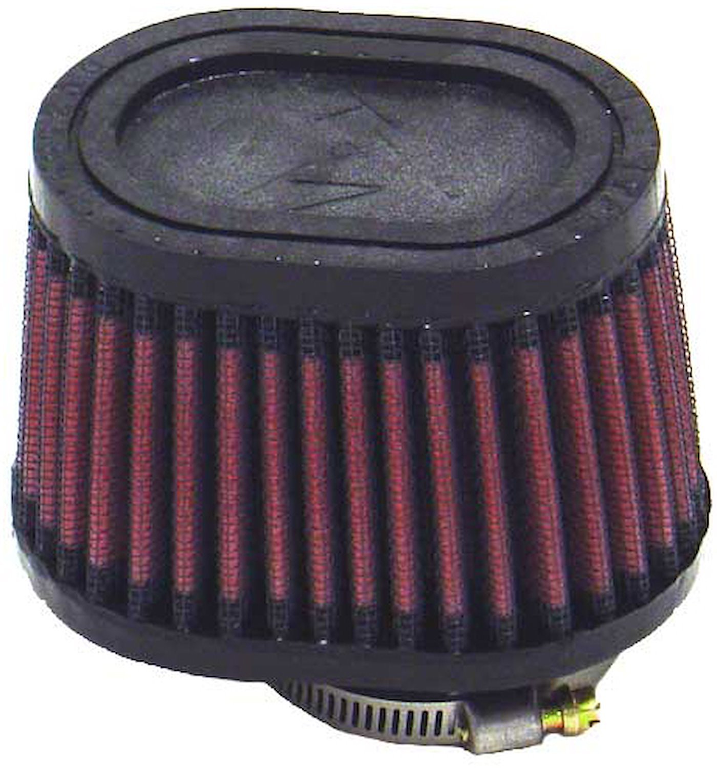 Oval Tapered Universal Clamp-On Air Filter Flange Dia - F: 1.75" , 44mm