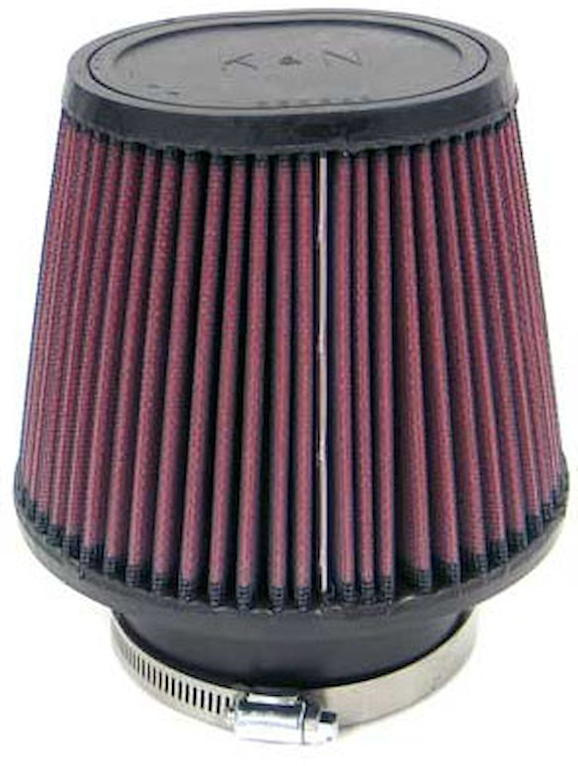 Oval Tapered Universal Clamp-On Air Filter Flange Dia - F: 3.5" , 89mm