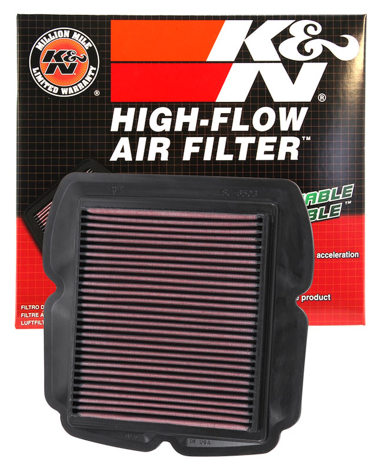 High-Performance Replacement Air Filter 2003-2007 Suzuki SV1000