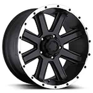 Ultra 195 Crusher RWD Black/Diamond Cut Lip Wheel Size: 16" x 8"