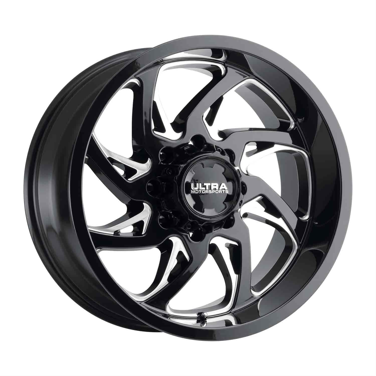230-Series Villain Wheel, Size: 20x10", Bolt Pattern: 8x180 mm [Gloss Black w/Milled Accents]