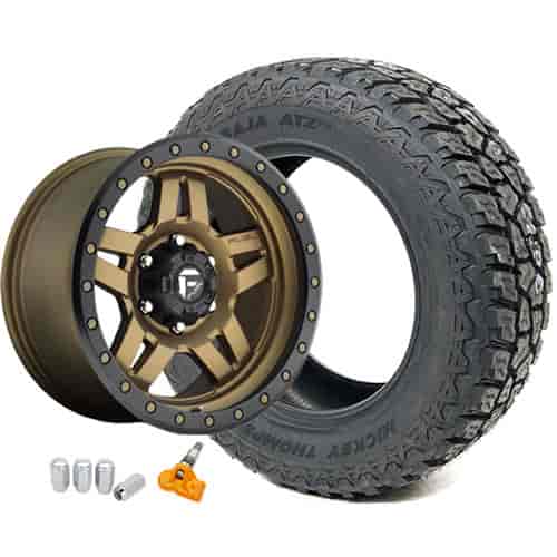 Jeep JK Fuel Off-Road D583 Wheel and Tire Kit 2007-15 Jeep Wrangler JK Includes: