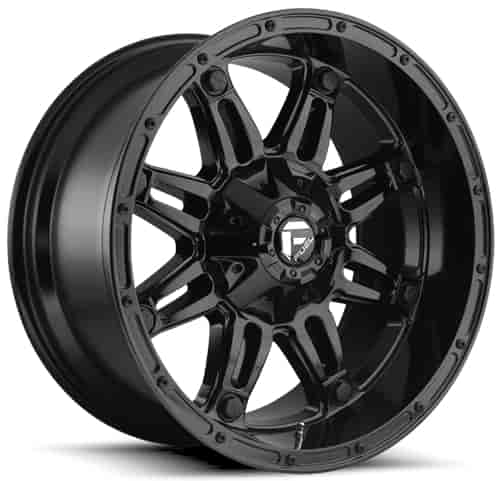 D625 Hostage One-Piece Cast Aluminum Wheel - Size: 17 in. x 9 in. 5 x 114.3 mm, 5 x 127 mm - Gloss Black