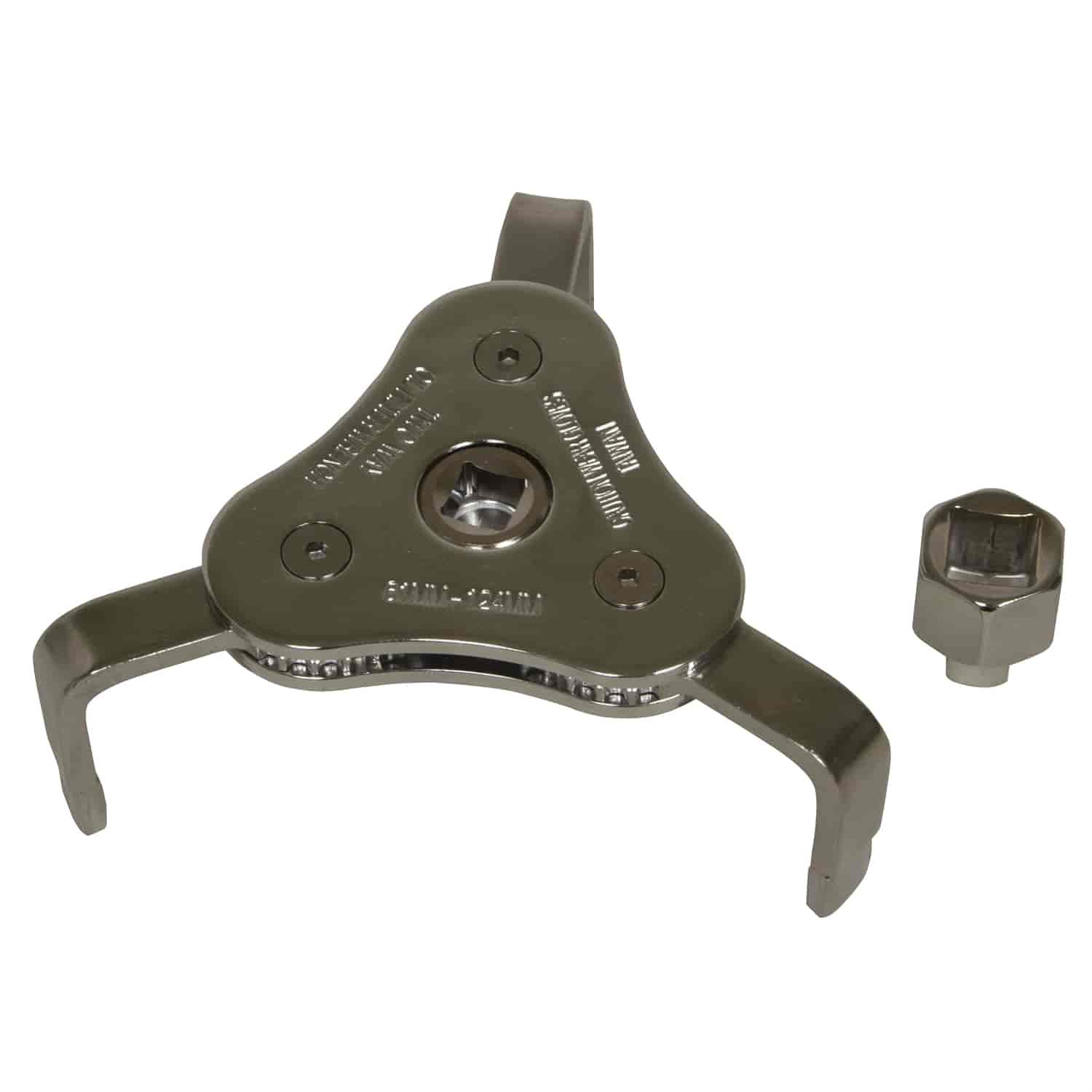3-Jaw Oil Filter Wrench w/ Adapter