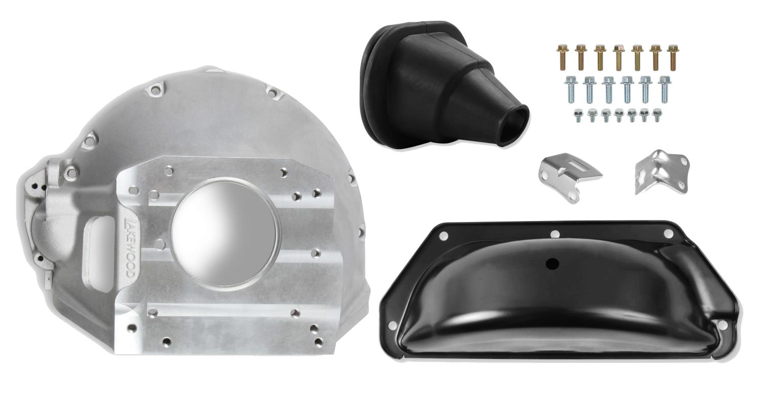 Cast-Aluminum Bellhousing Kit for Big Block Mopar 383/400/426/440 and Mopar 3/4 Speed or Ford Style TKX/TKO Transmission