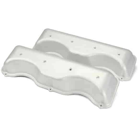 W-Block Chevy 348-409 Style Valve Covers [Natural Cast Aluminum Finish]