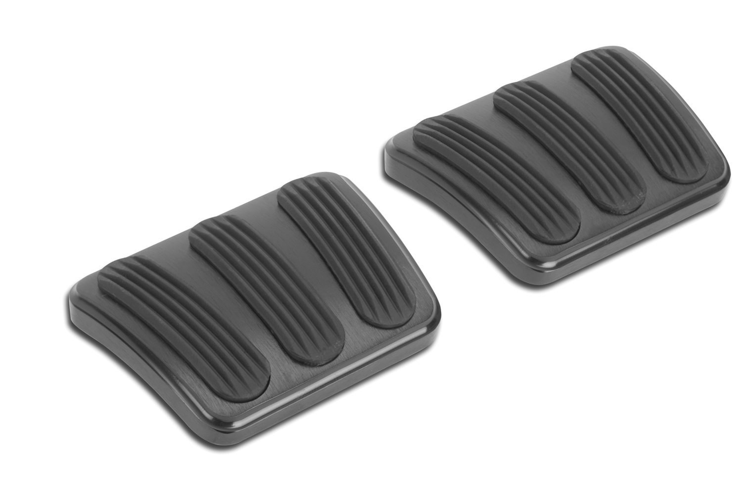 Billet Aluminum Curved Brake/Clutch Pad Midnight Series Black