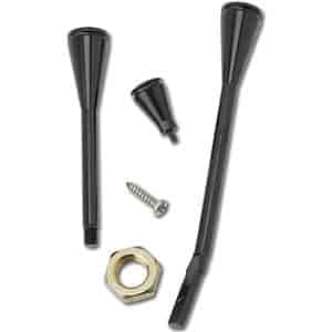 3-Piece Seamless Steering Column Dress Up Kit Black Anodized