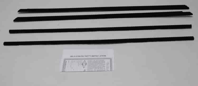 1964-1/2-65 MUSTANG EARLY FASTBACK WEATHERSTRIP W/BLACK BEADS