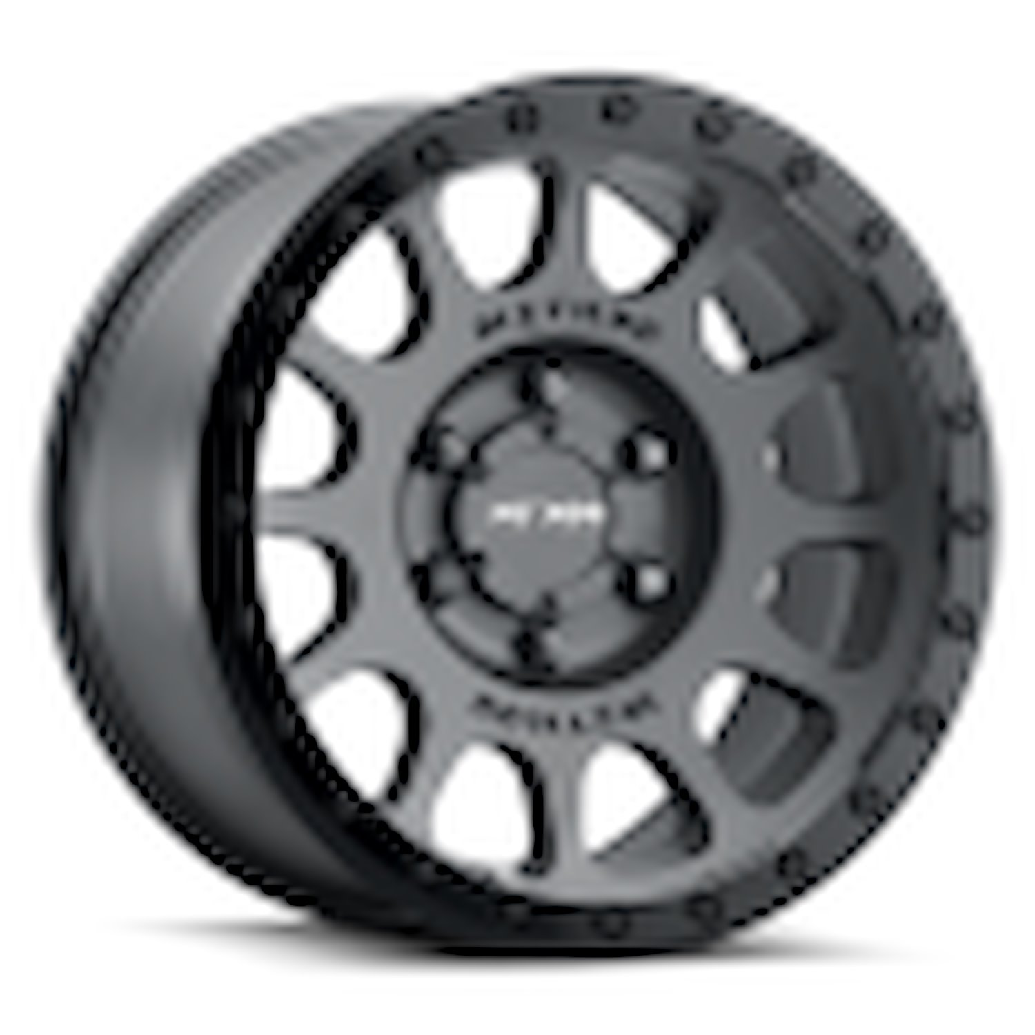 MR305785601025 STREET MR305 NV Wheel [Size: 17" x 8.5"] Matte Black w/ Gloss Black Lip