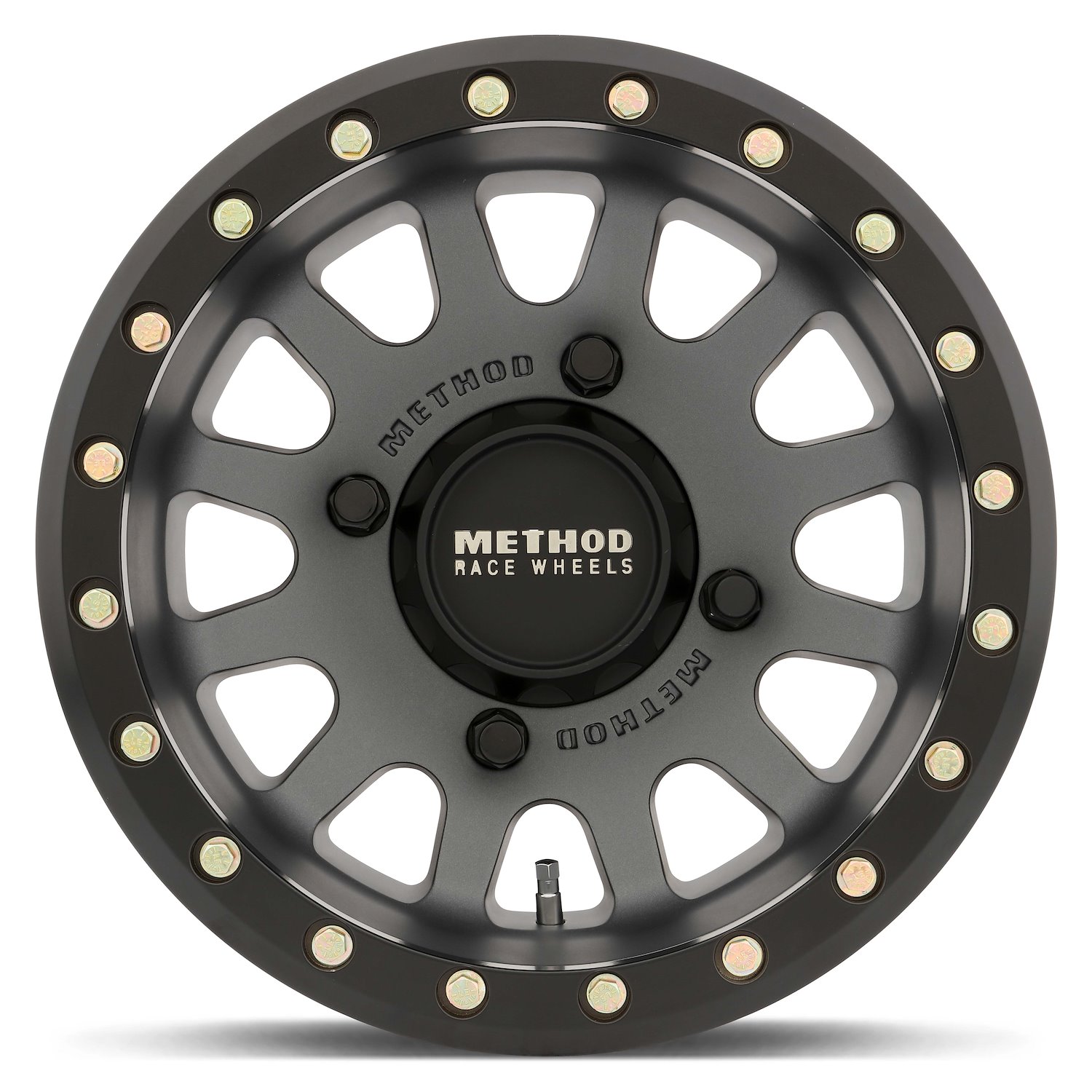 MR40156046851B UTV MR401 UTV Beadlock Wheel [Size: 15" x 6"] Titanium w/ Matte Black Ring