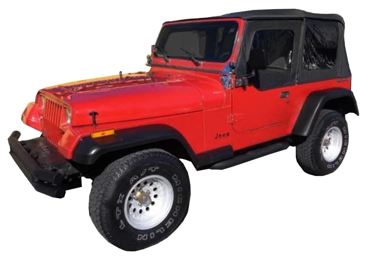 Replacement Soft Top in Black Diamond - YJ, 1987-1995 Jeep Wrangler