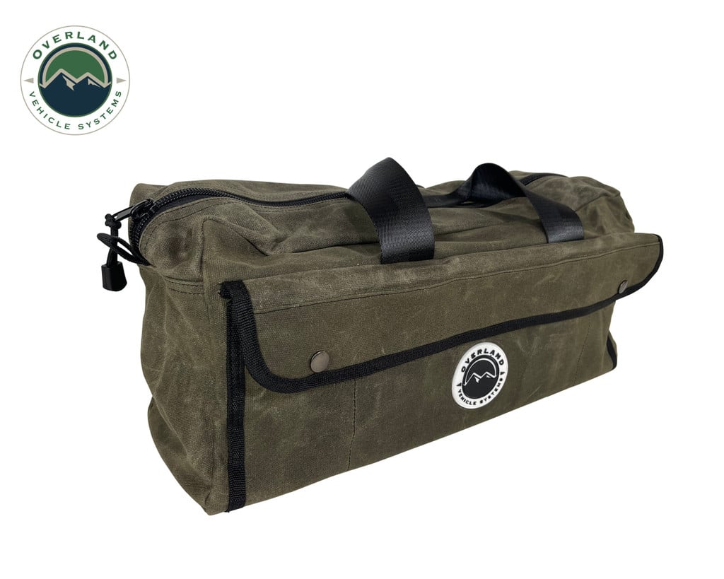 Small Duffle Bag With Handle And Straps - #16 Waxed Canvas