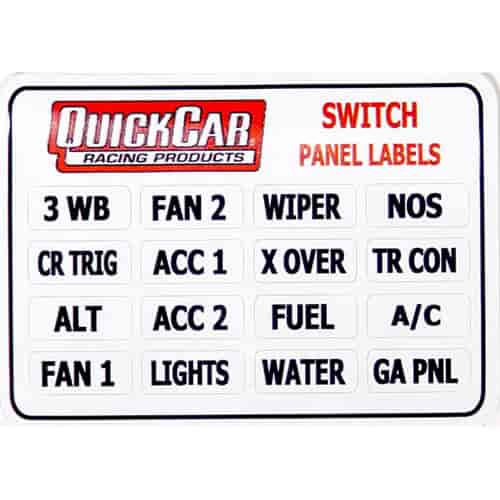 Labels for Large Switch Panels