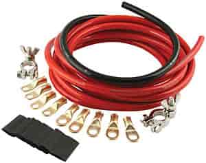 Battery Cable Kit 15" Red #4 Gauge power cable