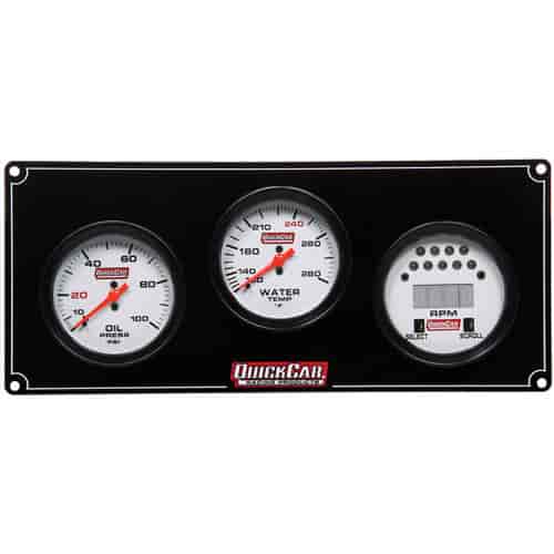 Extreme 3-Gauge Panel LCD Tachometer/Oil Pressure/Water Temp