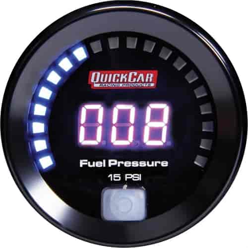 Digital Fuel Pressure Gauge 0-15 PSI 2-1/16"