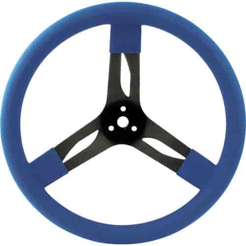 Steel Steering Wheel 15" Blue Grip