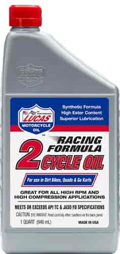 Racing Formula 2-Cycle Oil 6 x 1 Quart Bottles