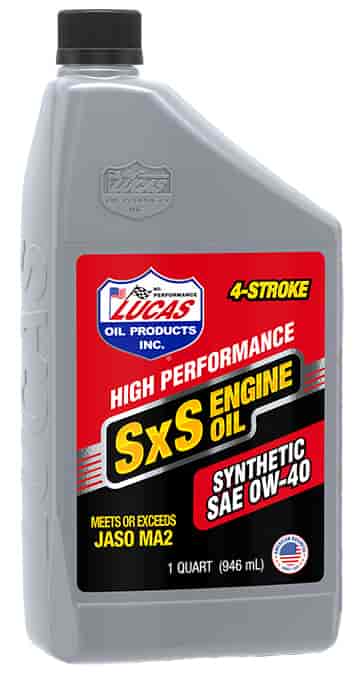0W40 High-Performance Synthetic SxS Engine Oil - 1 Quart