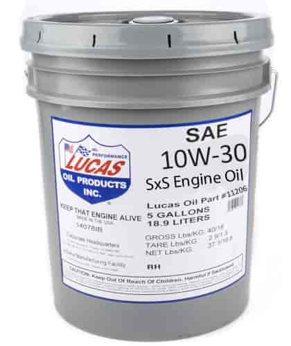 10W30 High-Performance Synthetic SxS Engine Oil - 5 Gallon Pail